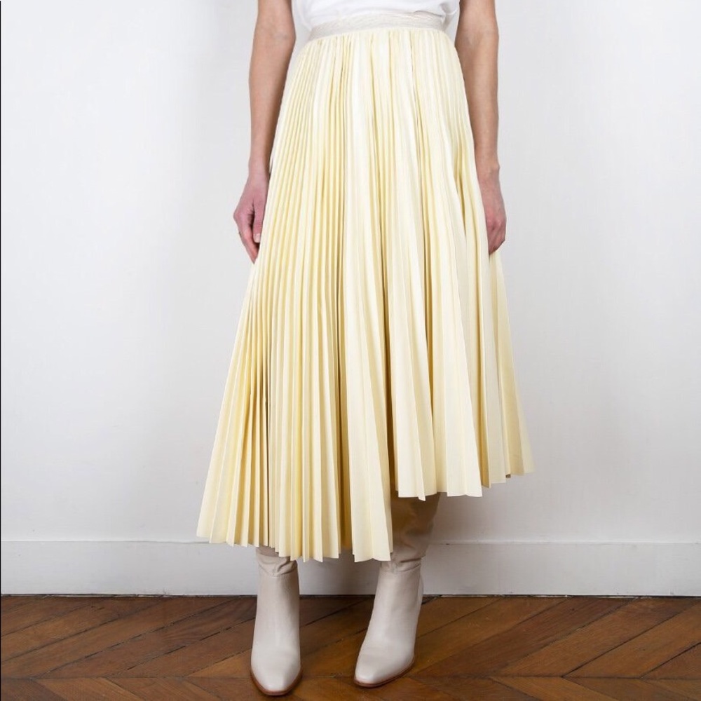 The Frankie Shop Asymmetrical Faux Leather Skirt